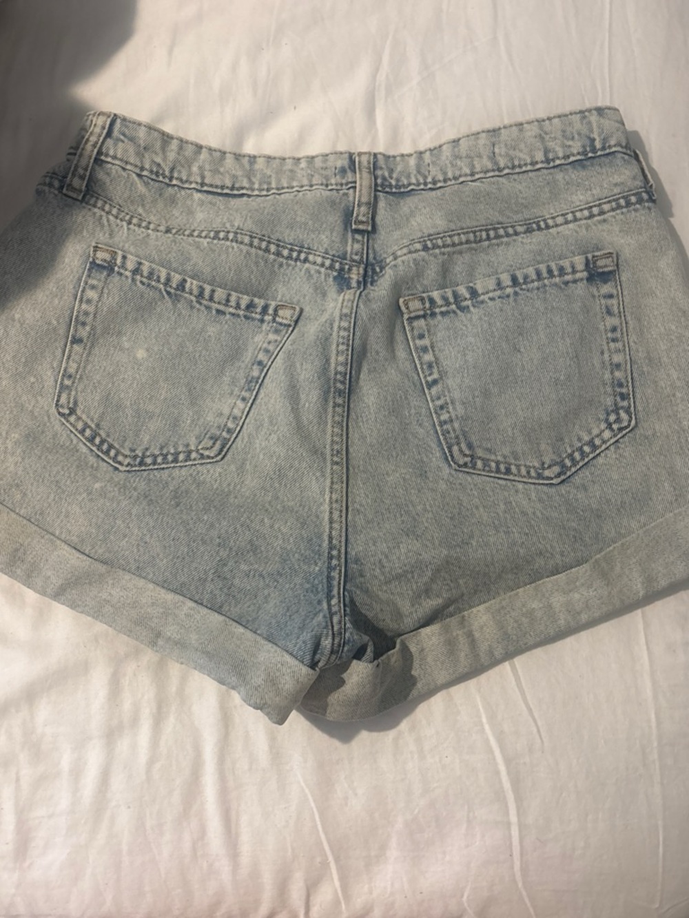 wild fable Light Wash High-Rise Denim Shorts